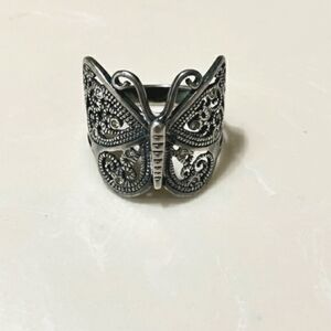 Sterling Silver Butterfly Ring